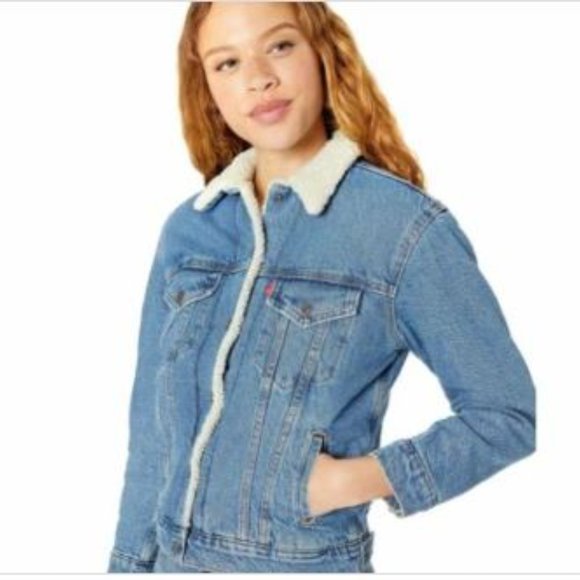 Levi's Women's Original Sherpa Trucker Jacket XL - Picture 6 of 6
